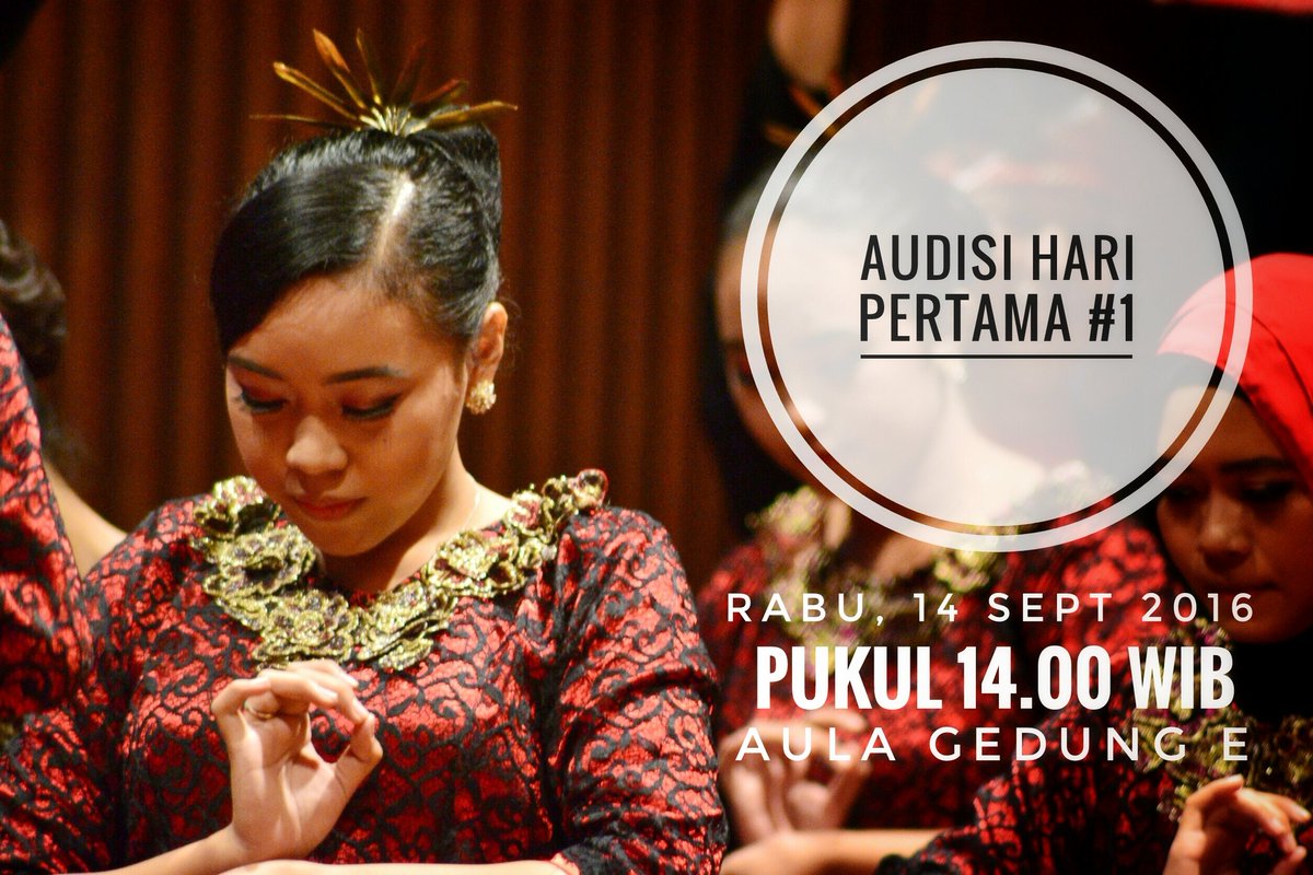 [UPDATE] Audisinya nanti dilaksanakan pukul 14.00 WIB di aula Gedung E yah.