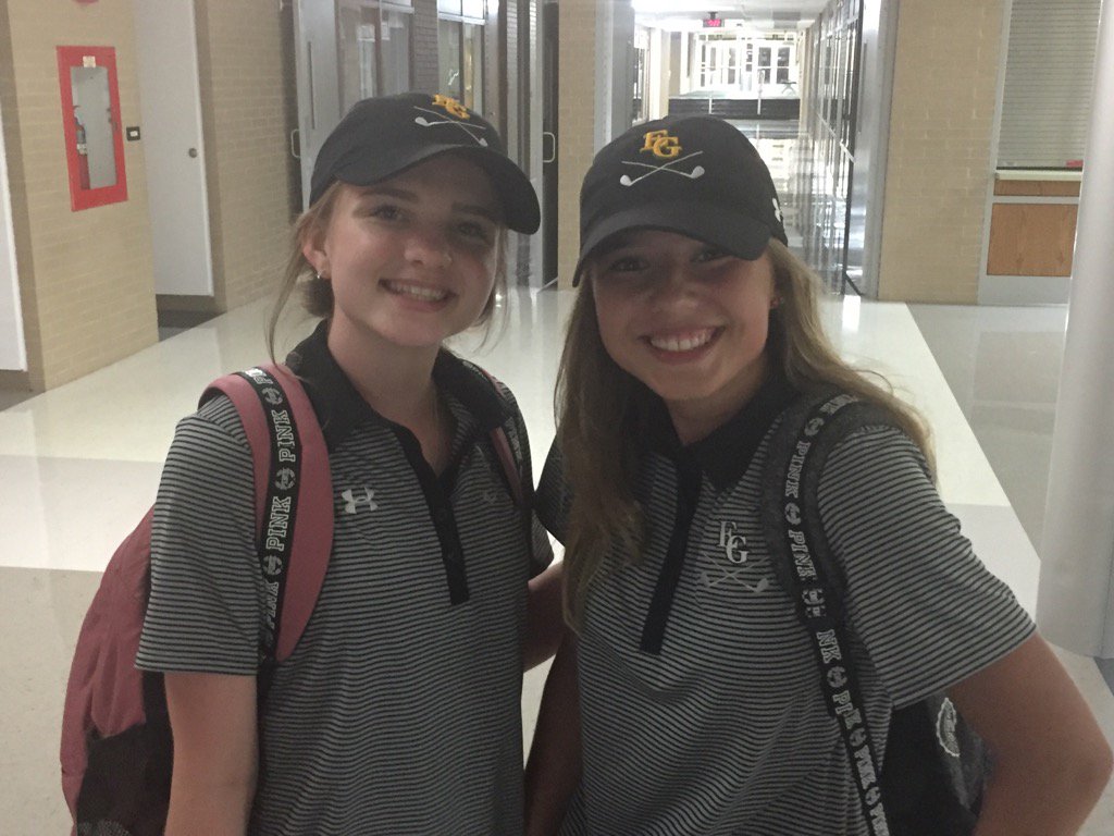 GrenAthletics's tweet photo. These two JV golfers fired up about their win over Fremd today!! #WeAreEG https://t.co/QqPF7ttiRA