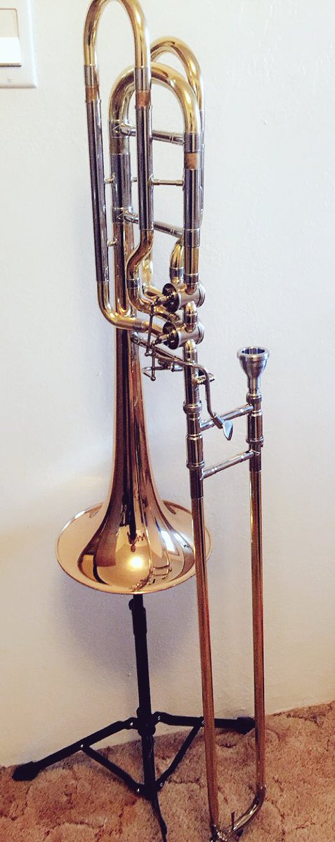 ItMeCaligula's tweet photo. Meet Margot, my beautiful new Bass Trombone! #BassTrombone #JupiterXO #Music #MusEd https://t.co/JuCvS73J6F