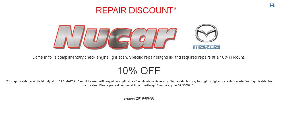 MazdaMike4's tweet photo. #nucarmazda #mazda #enginelight #coupons https://t.co/hdTUpfIewX