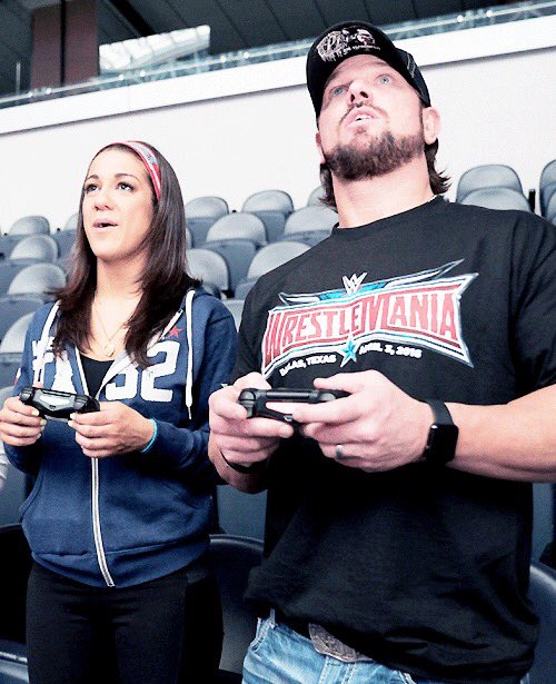 itsBayleyWWE's tweet photo. .@AJStylesOrg.....I'll be your partner again 🤗 #SDLive https://t.co/GhOyNb2ZQI