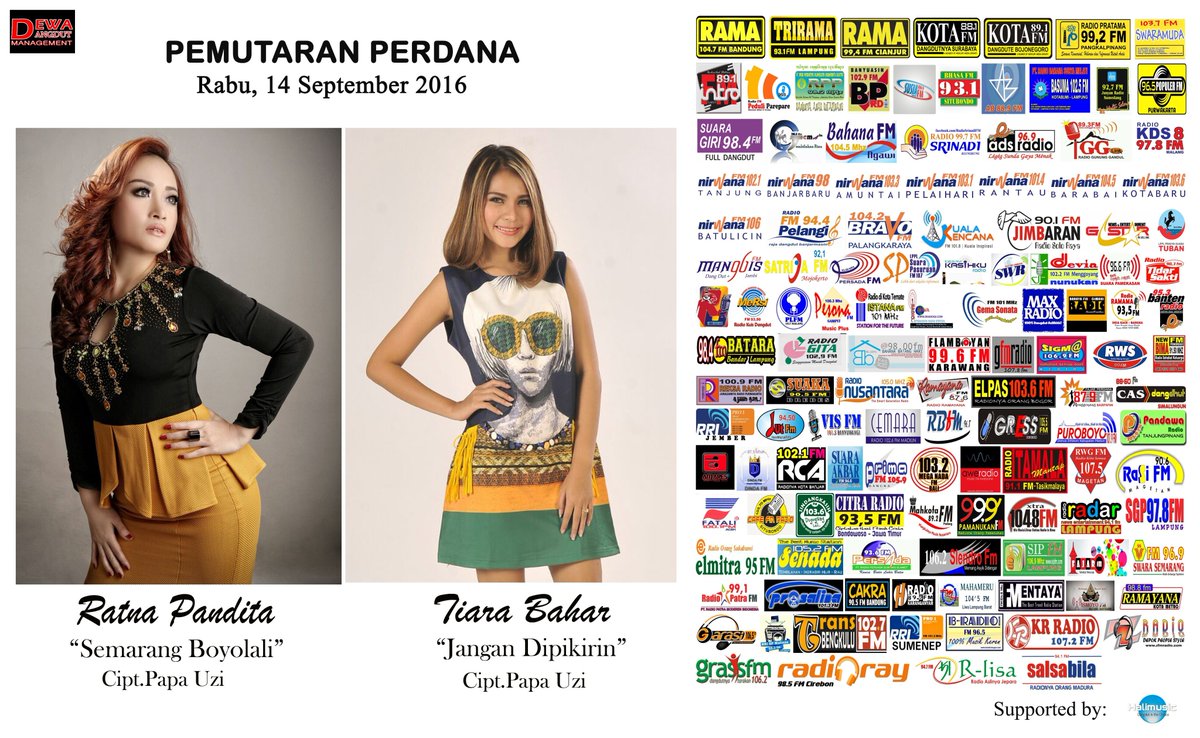 Waiting list today PS <a href="/Tiarabahar11/">Tiara Bahar</a> - Jangan Dipikirin &amp; <a href="/ratnapanditaID/">RATNA PANDITA</a> - Semarang Boyolali on 95,4 Pro 1 Jember