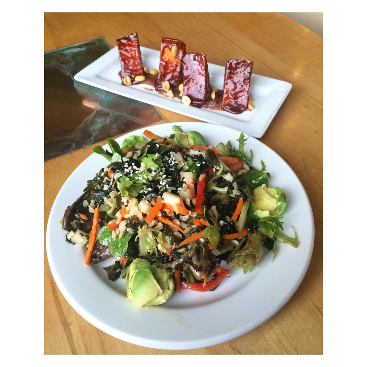 Today at <a href="/LeafVegBoulder/">Leaf Vegetarian</a> #vegan #glutenfree Instagram.com/ecoevolve