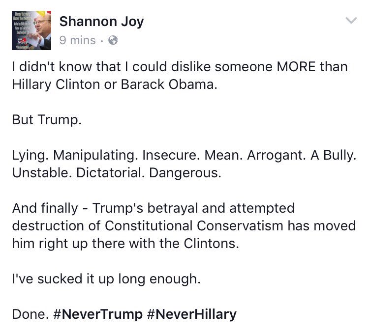 ShannonJoyRadio's tweet photo. Didn't think this was possible. But I actually dislike Trump more than Hillary
Voting 4 SweetMeteorOfDeath
@SMOD2012 https://t.co/hrNxvc7JnW