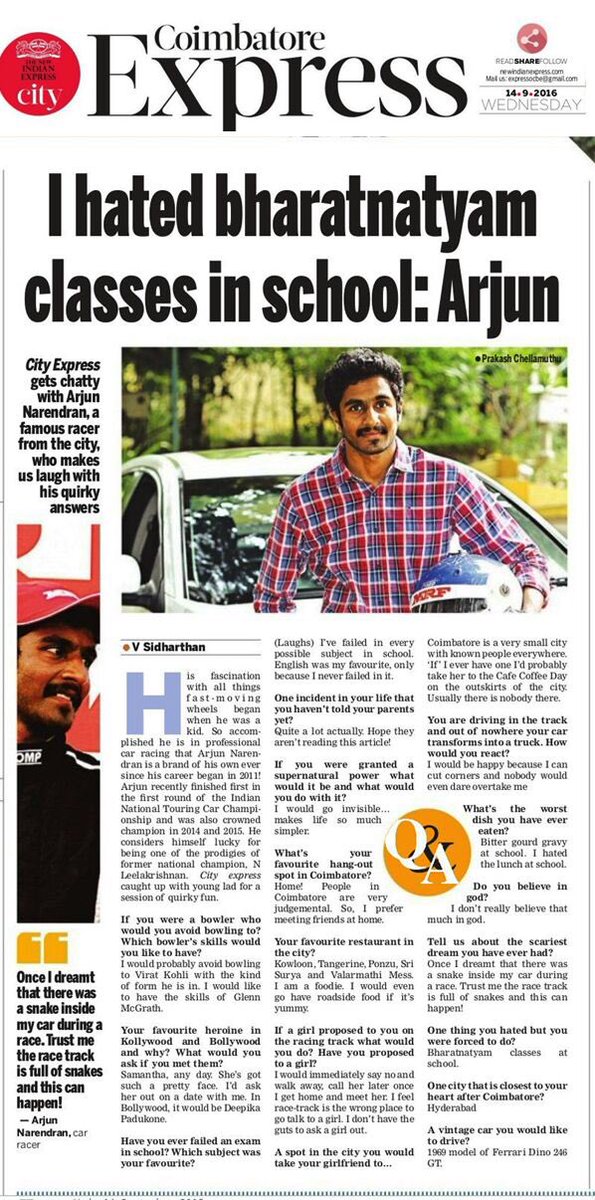 narjun93's tweet photo. Thank you @IndianExpress ! https://t.co/1FDXlzfVBO