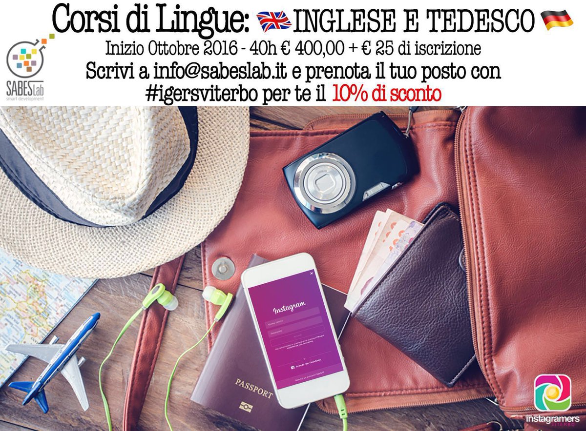 igersviterbo's tweet image. Iniziano i corsi di lingue @SabesLab! prenota con #igersviterbo e otterrai lo sconto del 10%.