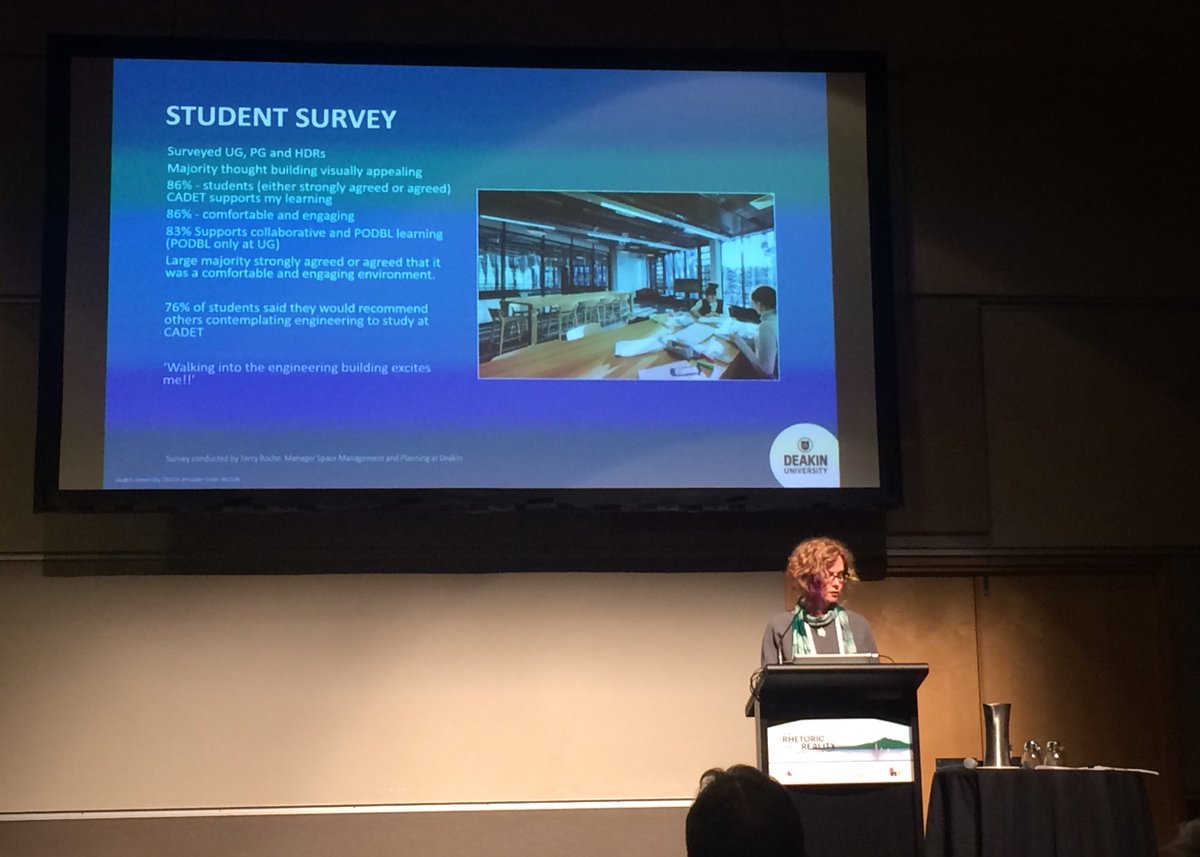 GrayPuksand's tweet photo. “86% of @Deakin University students agreed that CADET supports their learning” #TEMC2016 @Monsfootsteps @TEMConf https://t.co/ULlvggX9DS