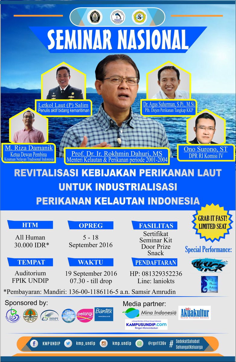 Segera daftarkan diri kalian ikut Seminar Nasional jangan sampai kelewatan