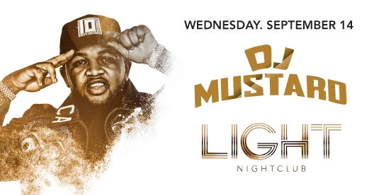 RRLifestyle's tweet photo. Don't miss @DJmustard tomorrow night in #Vegas at @thelightvegas! Reserve Now: https://t.co/mpl0wwhz4R https://t.co/l6hIdEBgwC
