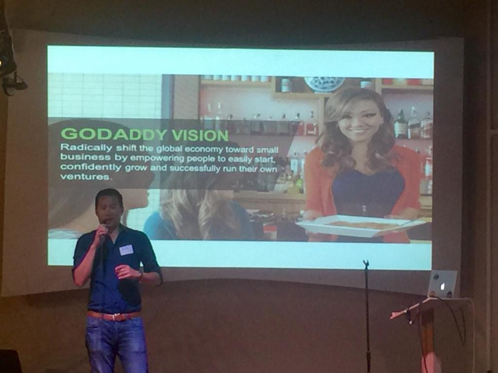 GoDaddyLife's tweet image. Senior Director of Engineering at GoDaddy @samng96 takes the stage at #newtechsea. Go Sam, Go!