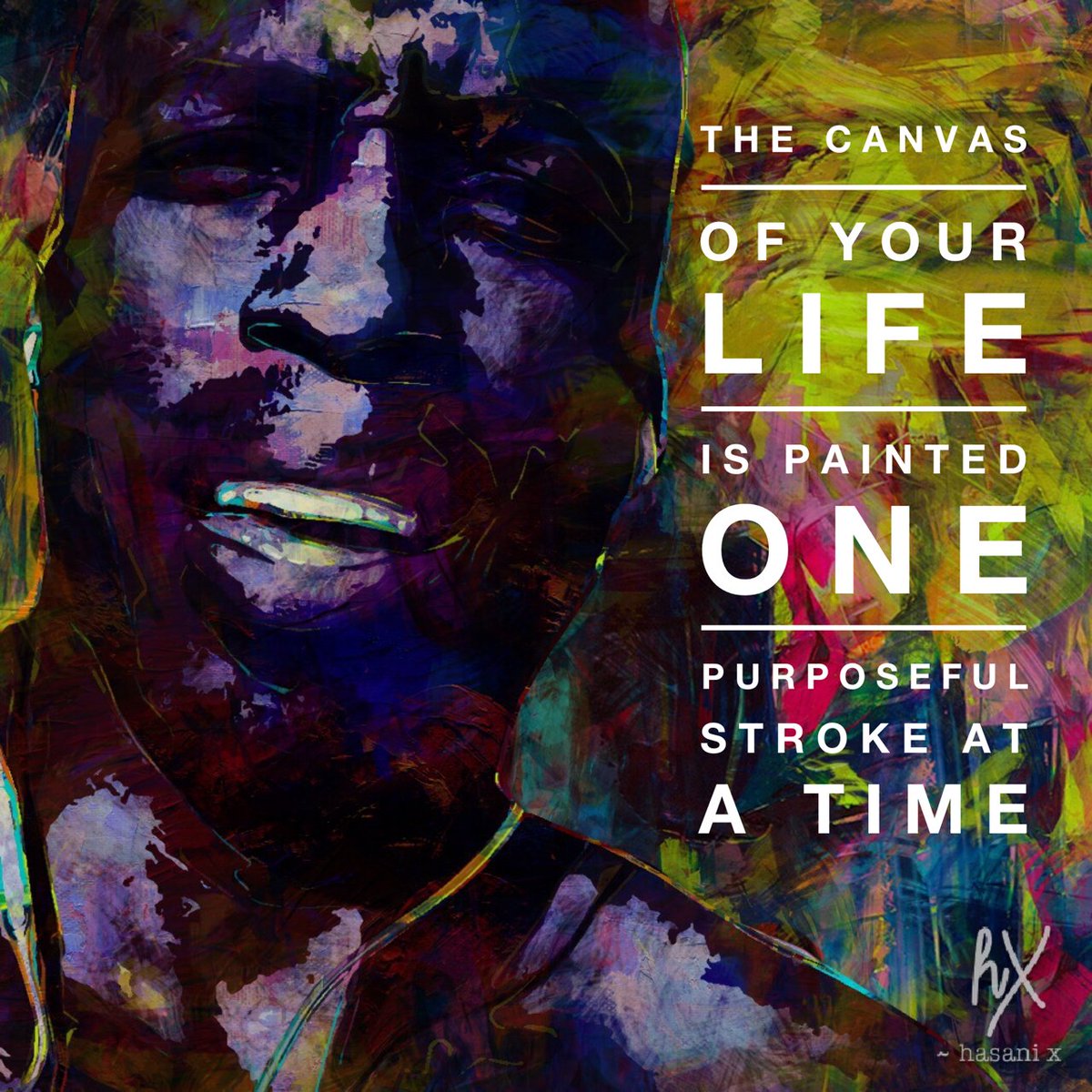 hasani's tweet photo. The Canvas of Your Life is Painted One Purposeful Stroke at a Time. #xecute @ #levelP https://t.co/96z0wTpT3z