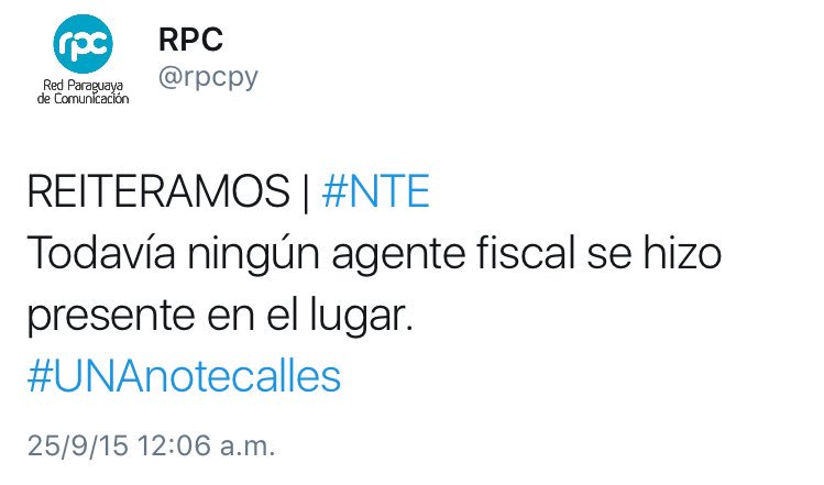 Santula's tweet photo. Les pido que comparen las noticias de hace un año con las de hoy respecto a la fiscalía. #UNAnotecalles @rpcpy https://t.co/QoGJag1mQ0