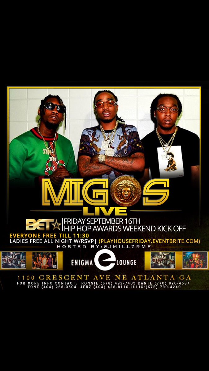 cokososweet's tweet image. #PartyWithCRAFT We get Turnt Up!! Migos will be in the building! Get you and your crew a section! #Hmu
