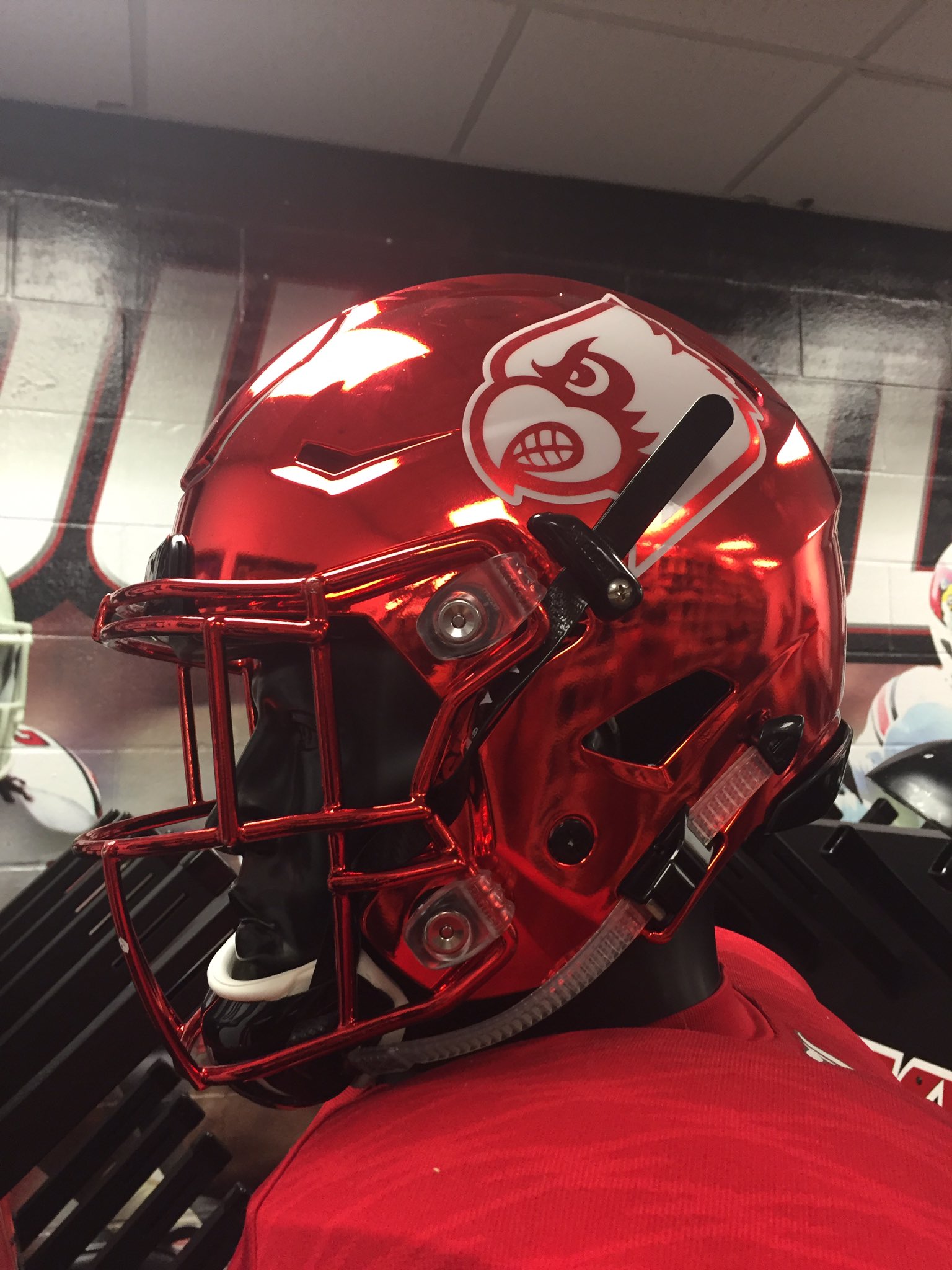 Louisville Equipment on X: We will be debuting our new red chrome helmets  this Saturday for @CollegeGameDay!  / X