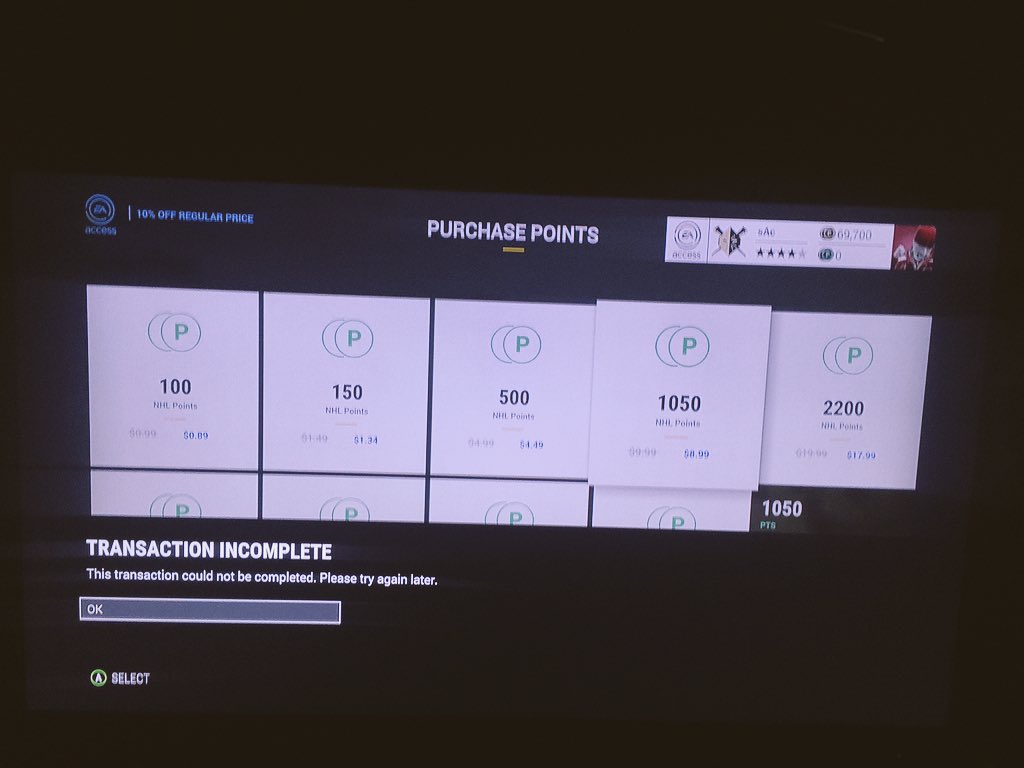 SacPreps's tweet image. DO NOT BUY POINTS IN #NHL17! 3x TOOK MONEY &amp;amp; NO POINTS. Support process "DAYS" to fix?!  @EASPORTSNHL @AskEASupport