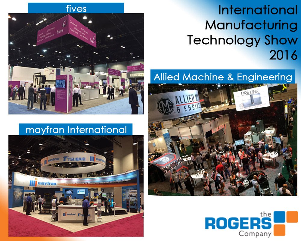 therogersco's tweet photo. #IMTS2016 is underway in Chicago! We hope @alliedmachine @fivesgroup & #Mayfran are having a great show! https://t.co/MqMGtGpnKR