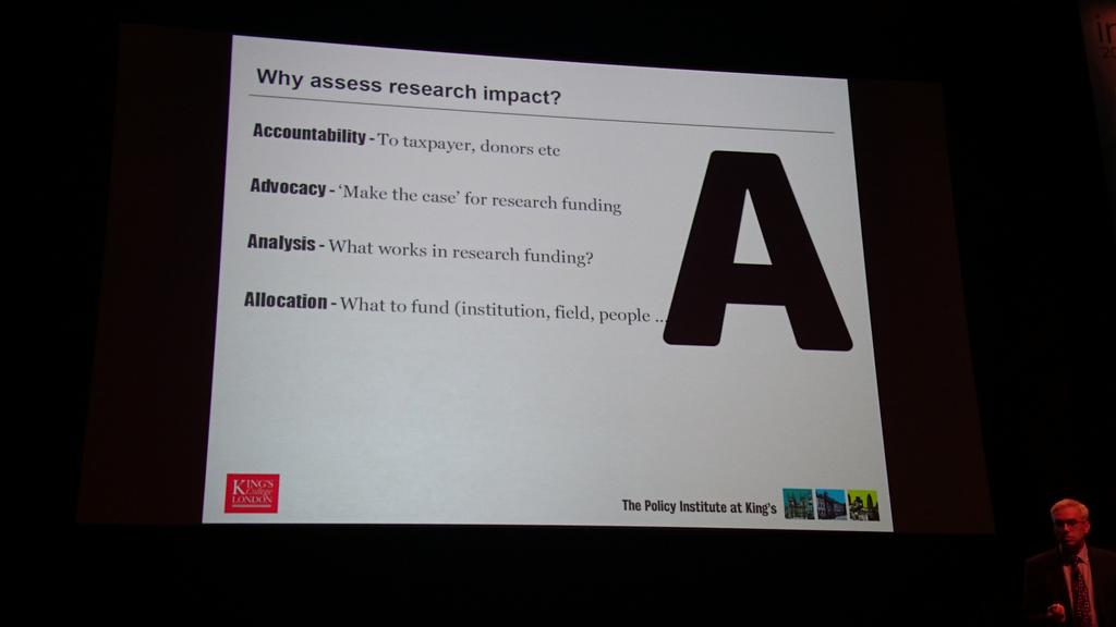 BelindaPeden's tweet photo. Prof Jonathon Grant: why assess the impact of research? #INORMS2016 https://t.co/7tDcR7GK8G