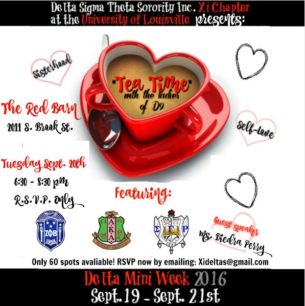 NEXT TUE.! Be sure to R.S.V.P quickly! Less than 20 spots available! <a href="/BetaEpsilon1908/">B.E.autiful Ladies</a> <a href="/UofLDT_Zetas/">Zeta Phi Beta</a> <a href="/EtaOmegaSGRhos/">U of L SGRhos</a>