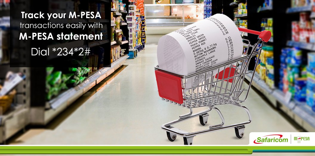SafaricomPLC's tweet photo. Get your full #MPESAStatements monthly by simply dialing *234*2# to register. https://t.co/YFjtuRrLDS https://t.co/9BugrcGxeY