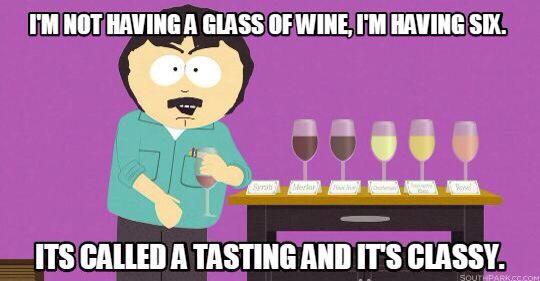 WineSelfies's tweet photo. I am not having a glass of #wine, I am having six! It's called a tasting and it's classy! #winehumor #winelovers https://t.co/UVvoYYuDRs