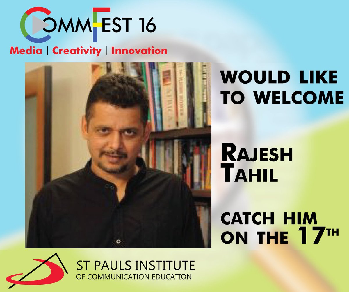stpaulsice's tweet photo. Rajesh Tahil, founding CEO of Radio One will be discussing about the 'The Great Leap Forward' in Radio #CommFest2016 https://t.co/6bSZHzPnVt
