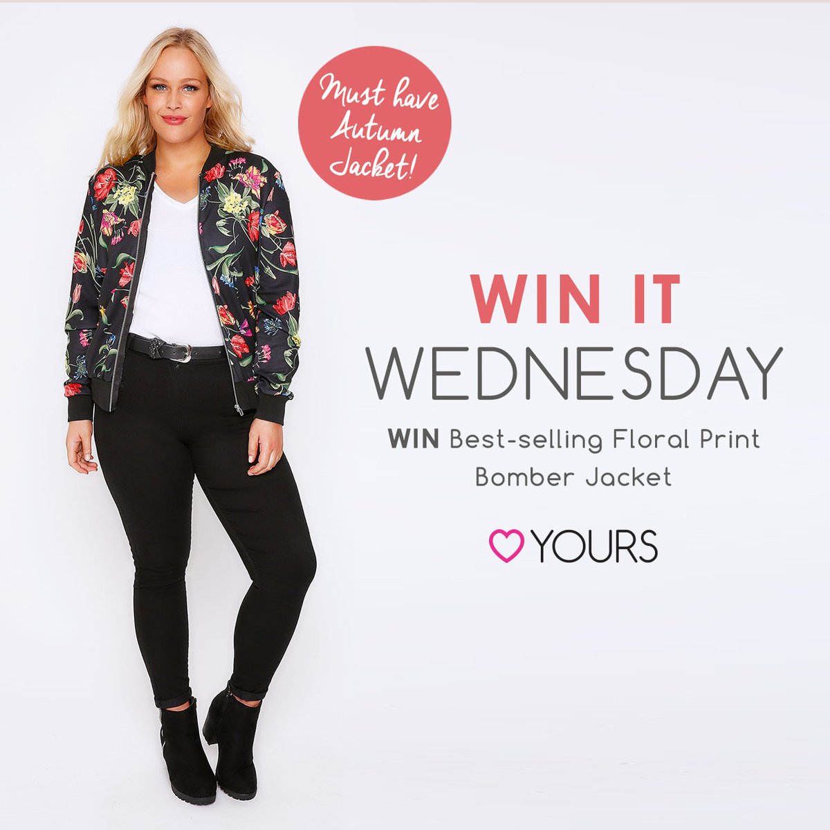 yoursclothing's tweet photo. Win our NEW in floral bomber! Like our page &amp; RT for your chance to win! 1 winner announced tomorrow at 10:00am - GL https://t.co/8zjAGCQ2cG