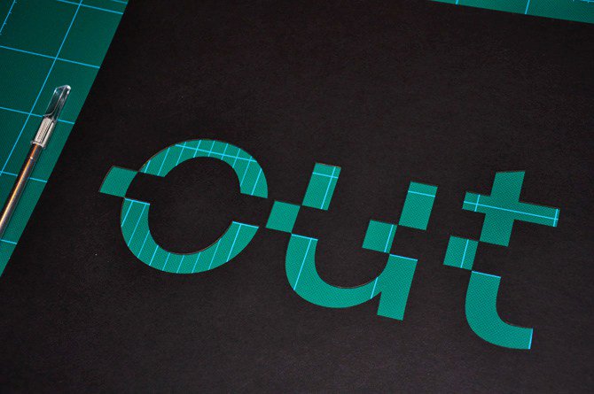 thectinkerer's tweet photo. Simon C Page’s Typography Treatment to Cut it Out https://t.co/S26bEzRcmf https://t.co/mLXgxfWF9R