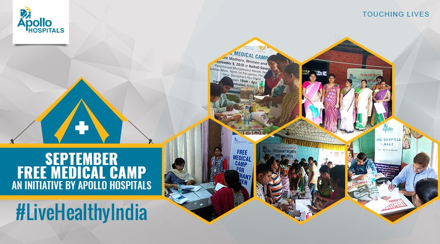 HospitalsApollo's tweet photo. Nearly 554 patients screened at Guwahati, Vizag &amp; Kolkata #LiveHealthyIndia camps by Apollo Hospitals. https://t.co/bB95Zt8ha1