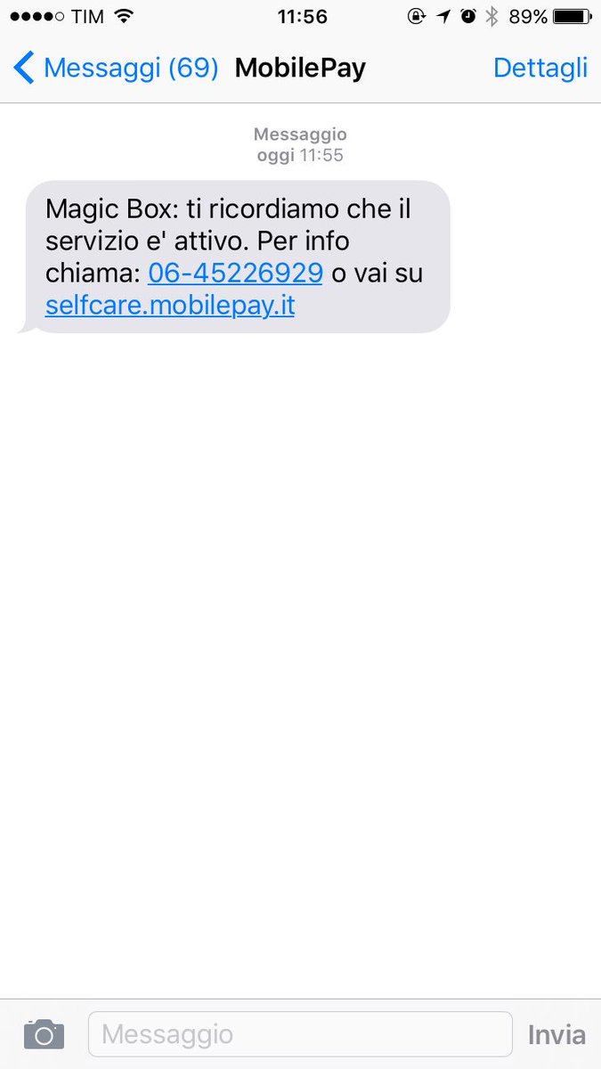 babsi6381's tweet photo. @TIM4UGiulia ho ricevuto questo pur non essendomi mai iscritta al servizio. Cosa fare? https://t.co/cWUqpuiXMC