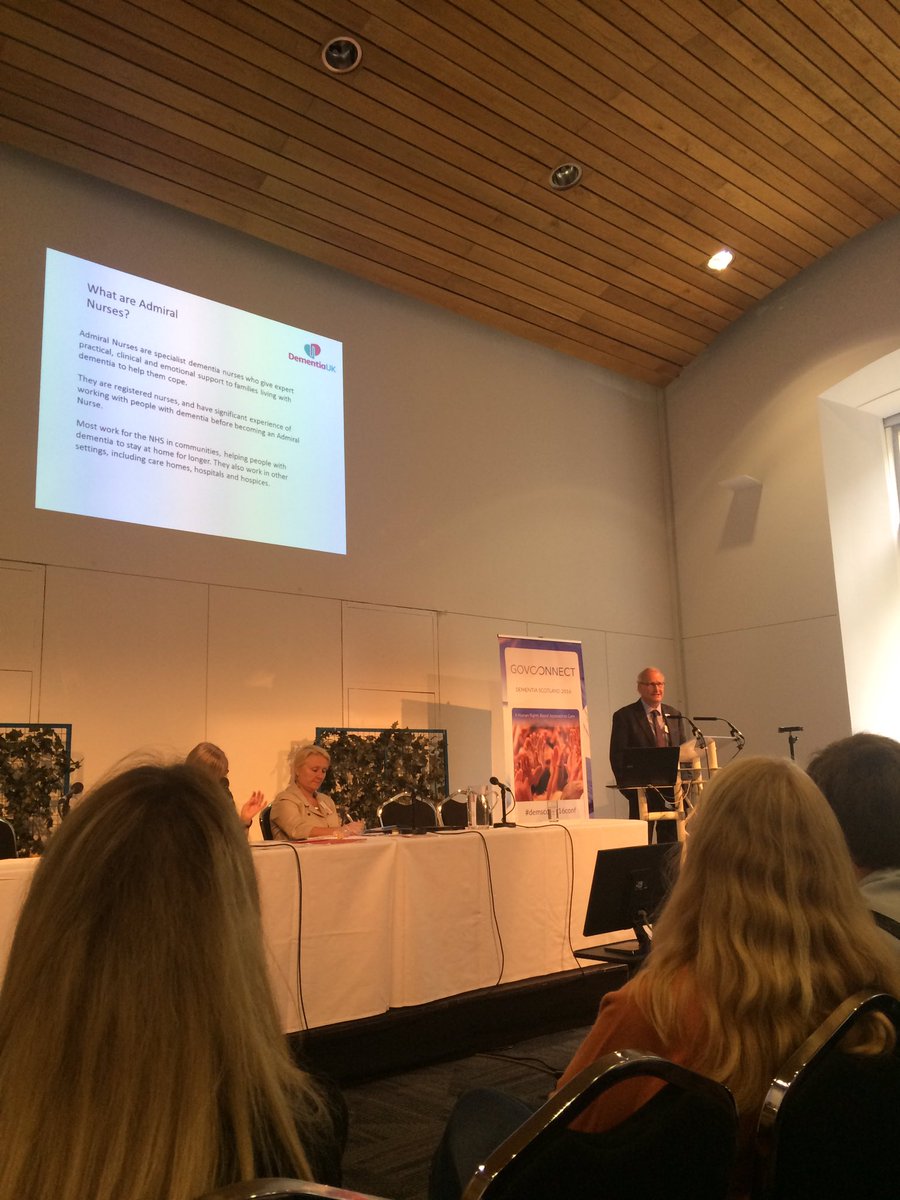 mcjholmes's tweet photo. @Lesoulie Ian talking about #admiralnurses &amp; how they can support Carers @DementiaUK #demscot2016conf https://t.co/Fe2Z0dxIfc