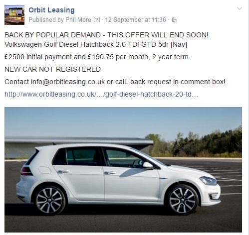 orbitleasing's tweet photo. Great Golf GTD deal #vwgolf #GTD #UKCARLEASE https://t.co/Oa3bo4FQk3 https://t.co/LupaTULxSc