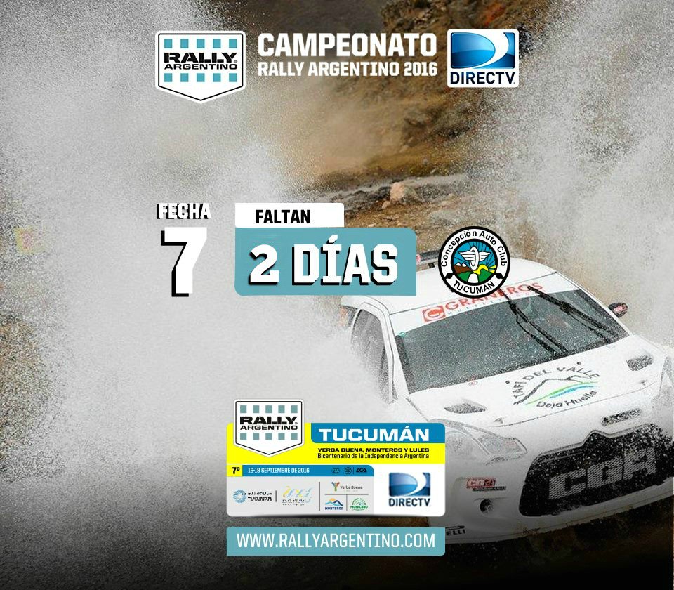 munilules's tweet photo. ¡Cuenta regresiva! #RallyTucumán | Rally "Bicentenario de la Independencia Argentina" por los caminos de #Lules https://t.co/MKRhpHpP64
