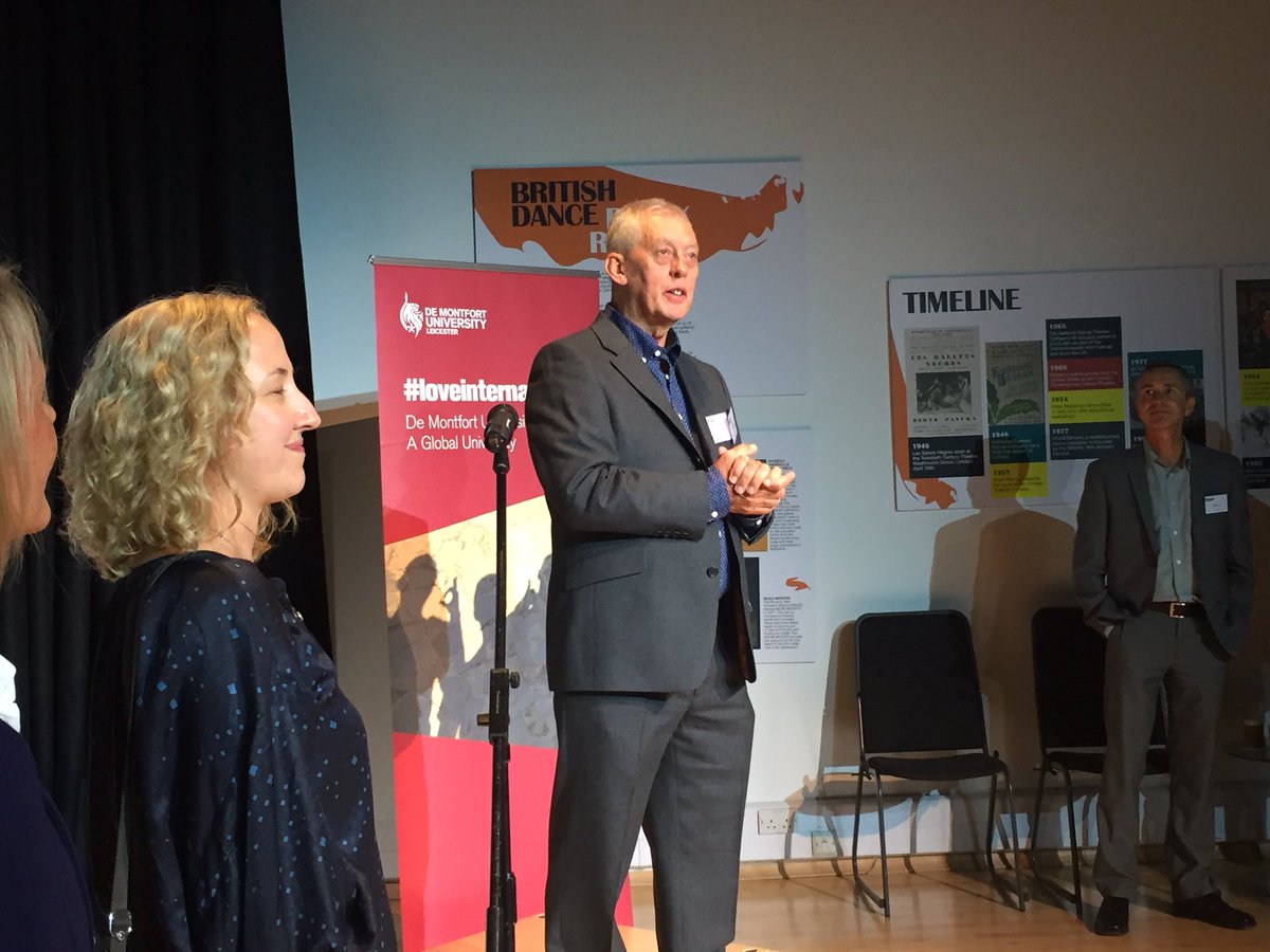 DMUDance's tweet photo. Opening speeches from @robbrannen @DMUVC CIRID Director Mike Huxley and PhD student Funmi Adewole @DMUcirid https://t.co/S1y1F6n1zy