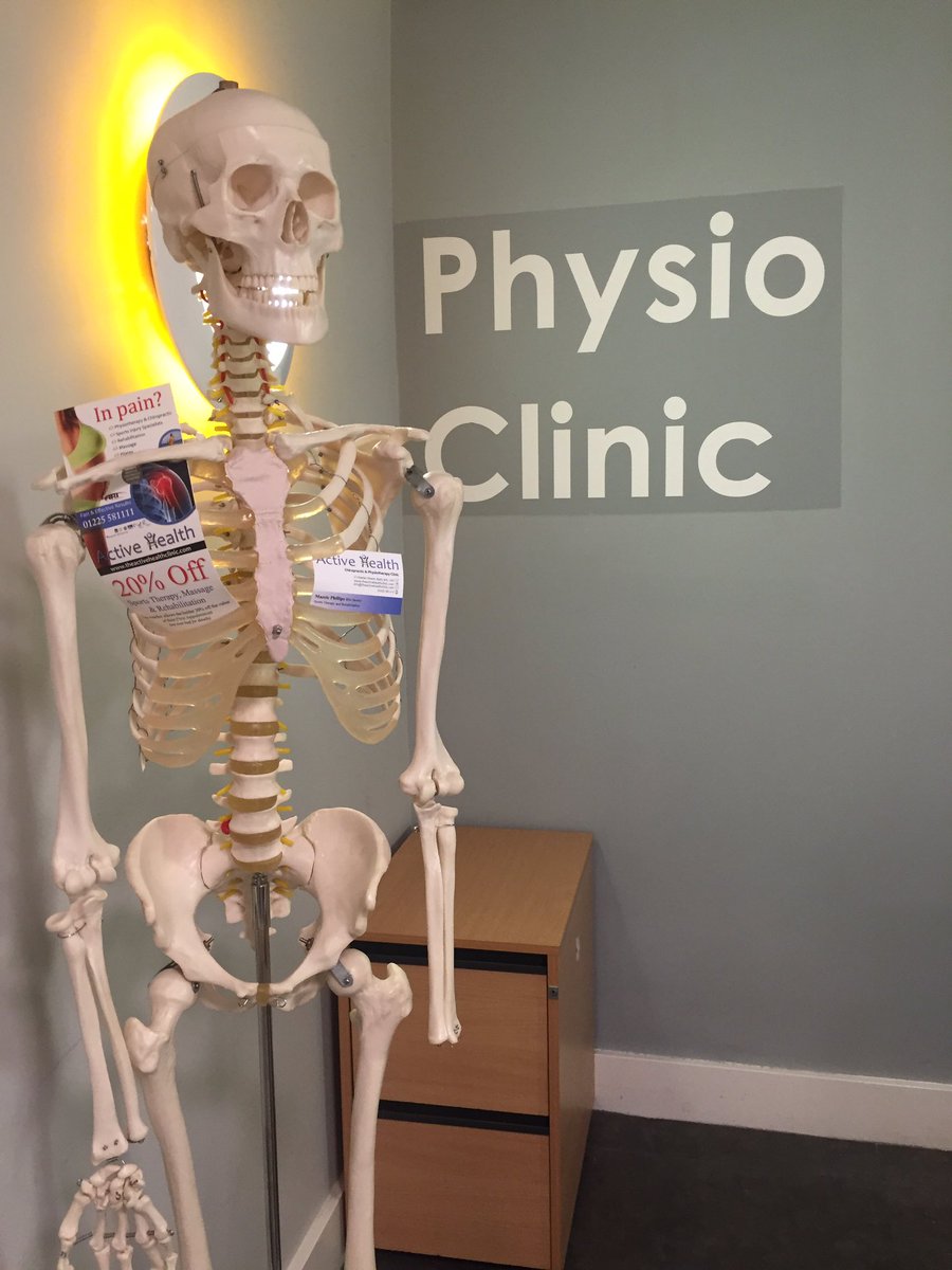 If you see this skeleton outside the <a href="/FFBath/">Fitness First Bath</a> clinic, a therapist is in. Pop them a visit to talk about your concerns