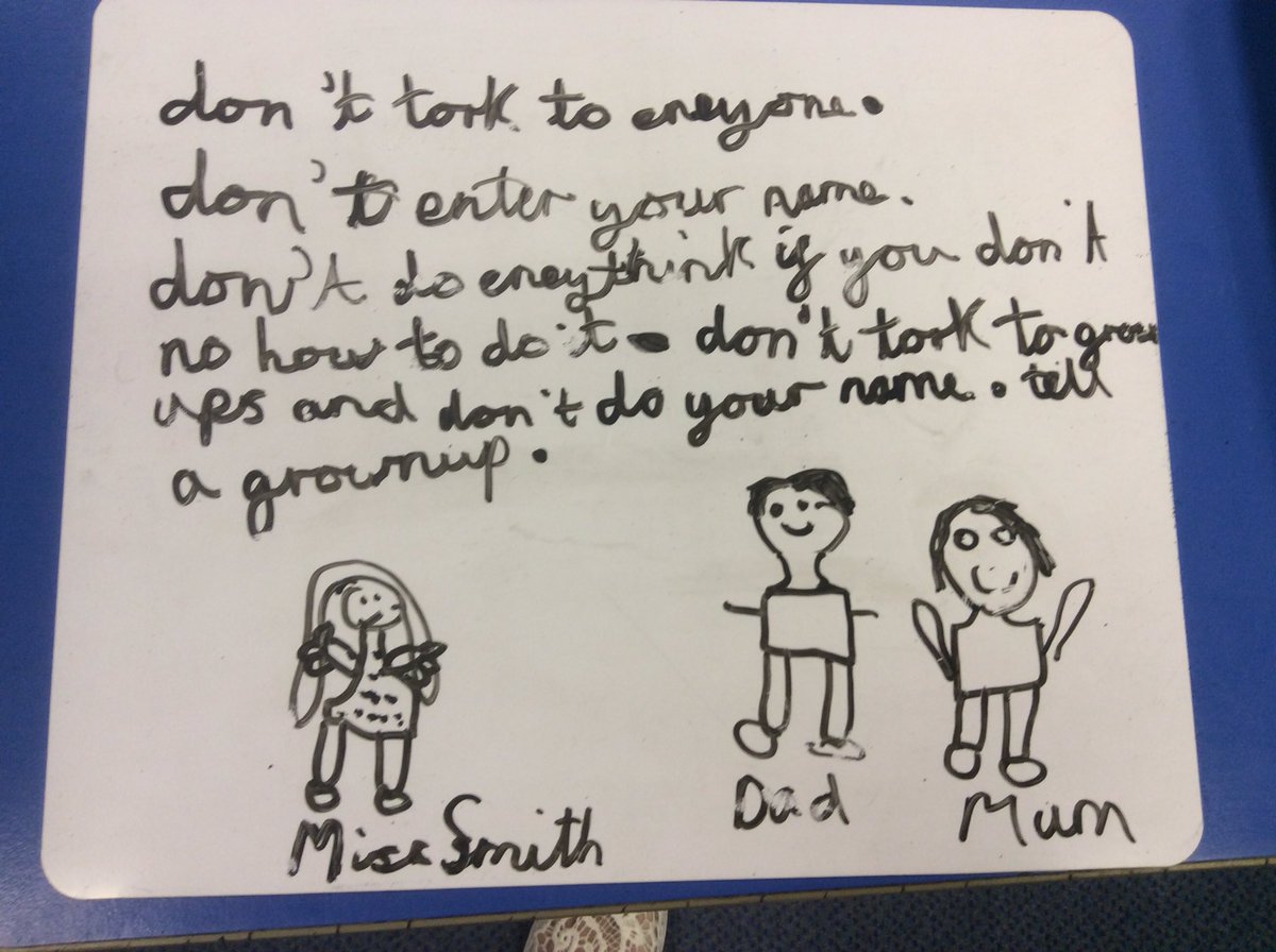 ComputingTWP's tweet image. Some fab Online safety tips from @IguanasClass along with their trusted adult drawings @WillowsCE #onlinesafety