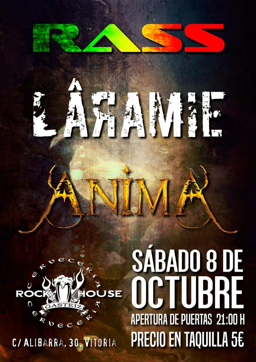 Toporass's tweet photo. El 8 de octubre se va a liar gorda en el nuevo Rock House. https://t.co/qI0xIkrAqp