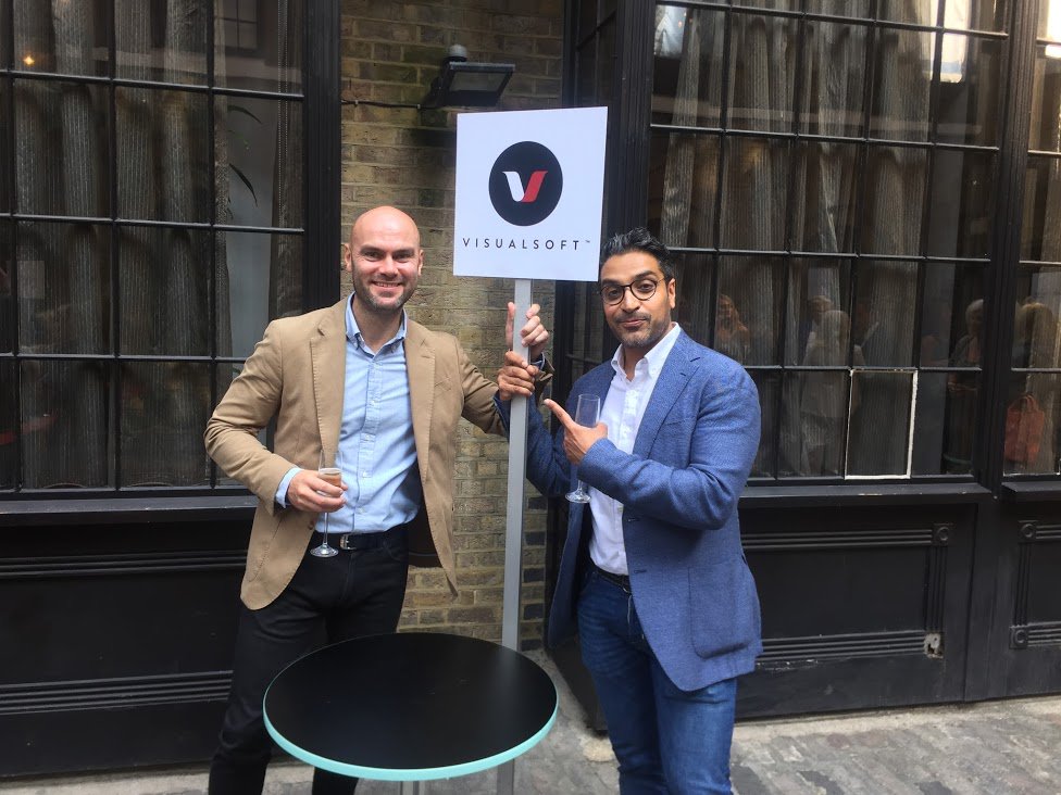 Visualsoft's tweet image. The celebrations have started with @Stuarts_London! #DrapersIndies