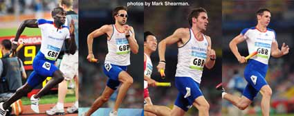 AthleticsImages's tweet image. Great to hear that Michael Bingham, @MartynRooney @AndrewSteele and @Rob_Tobin awarded Beijing relay bronze medals
