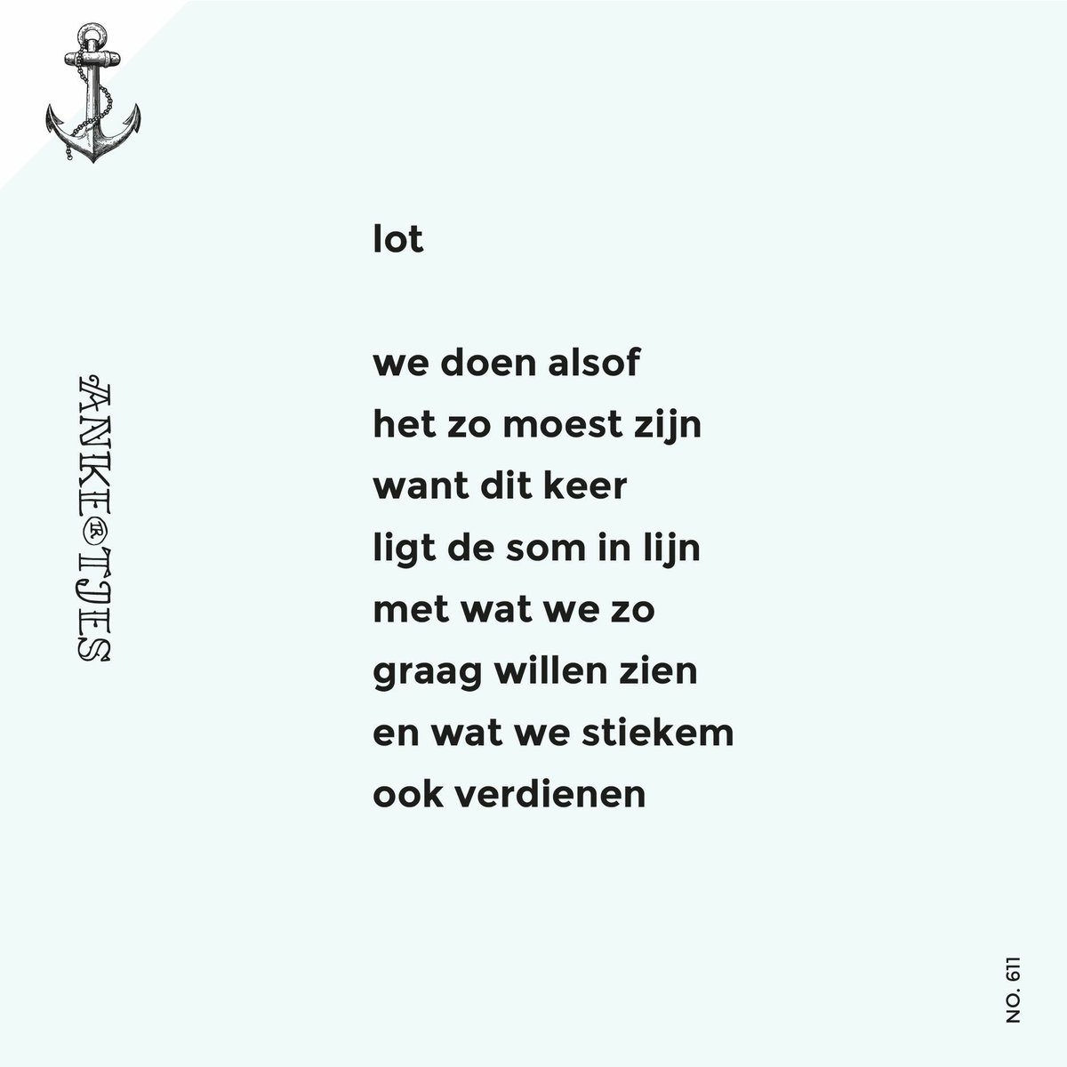 Al die duizend andere keren zal ik uiteraard negeren.