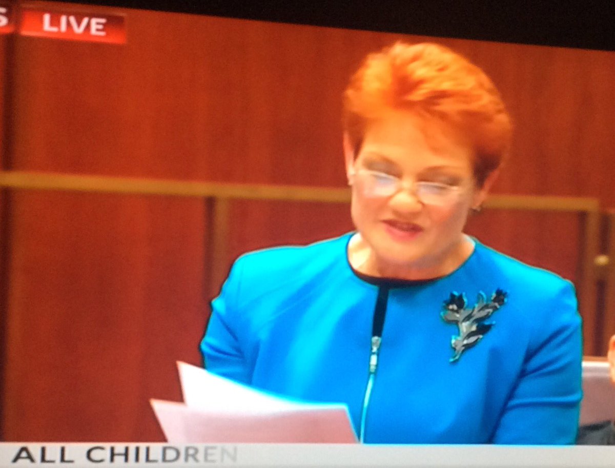 NACCHOAustralia's tweet photo. .@Matt_Cooke86 What a disgrace @SkyNewsAust broadcast all of Pauline Hansons speech &amp; totally ignores @Malarndirri19 https://t.co/lCOtmcO9lt