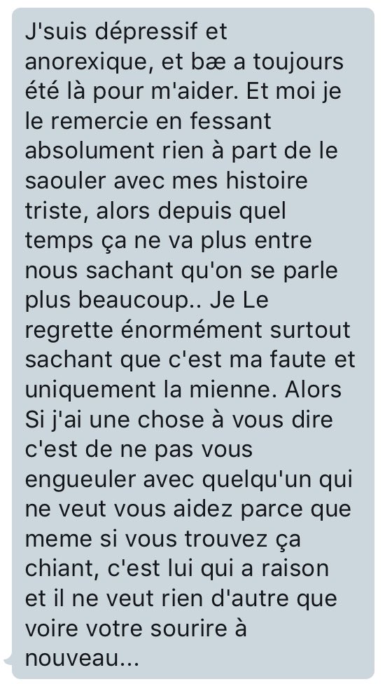 ConfessBae_'s tweet image. Parfois on se rend pas compte qu'en se plaignant on fait du mal à l'autre..