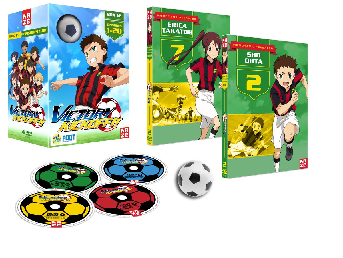 Kazemanga_fr's tweet photo. [SORTIE ANIME] Retrouvez #VictoryKickoff en #DVD et en #VF, une série 100% #foot pour tous les champions en herbe ! https://t.co/5MRzQUkEGS