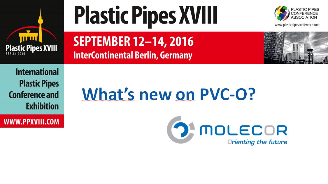 Molecor's tweet photo. Ignacio Muñoz at @PPCA_Berlin2016 What's new on #PVC? #PPXVIII #Berlin https://t.co/04umIYcLEo