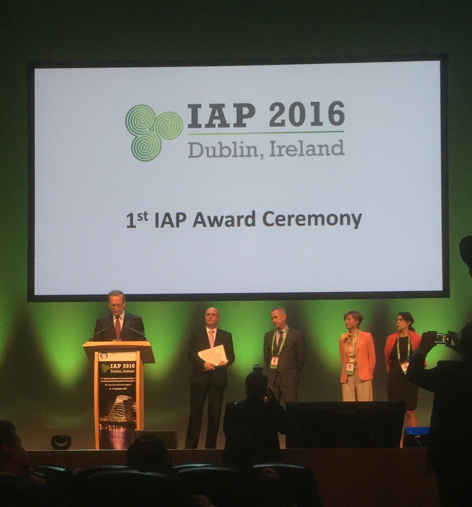 IAP_Official's tweet image. IAP award to the anti-terrorist team in Paris #iapconference