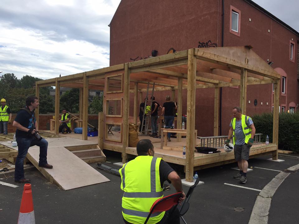 JuliaHHeslop's tweet photo. #protohome has been deconstructed!Thanks to volunteers @sageuk @OuseburnFarm+members of @crisis_ne for the hard work https://t.co/QmtQlq1BW6