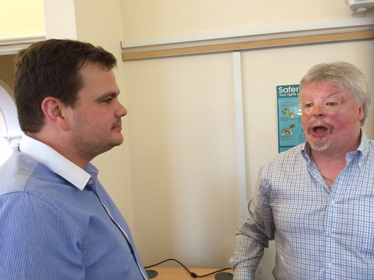 Great to meet Simon Weston yesterday. Reminder to all of us of the barriers that can be overcome #spirit #Determined