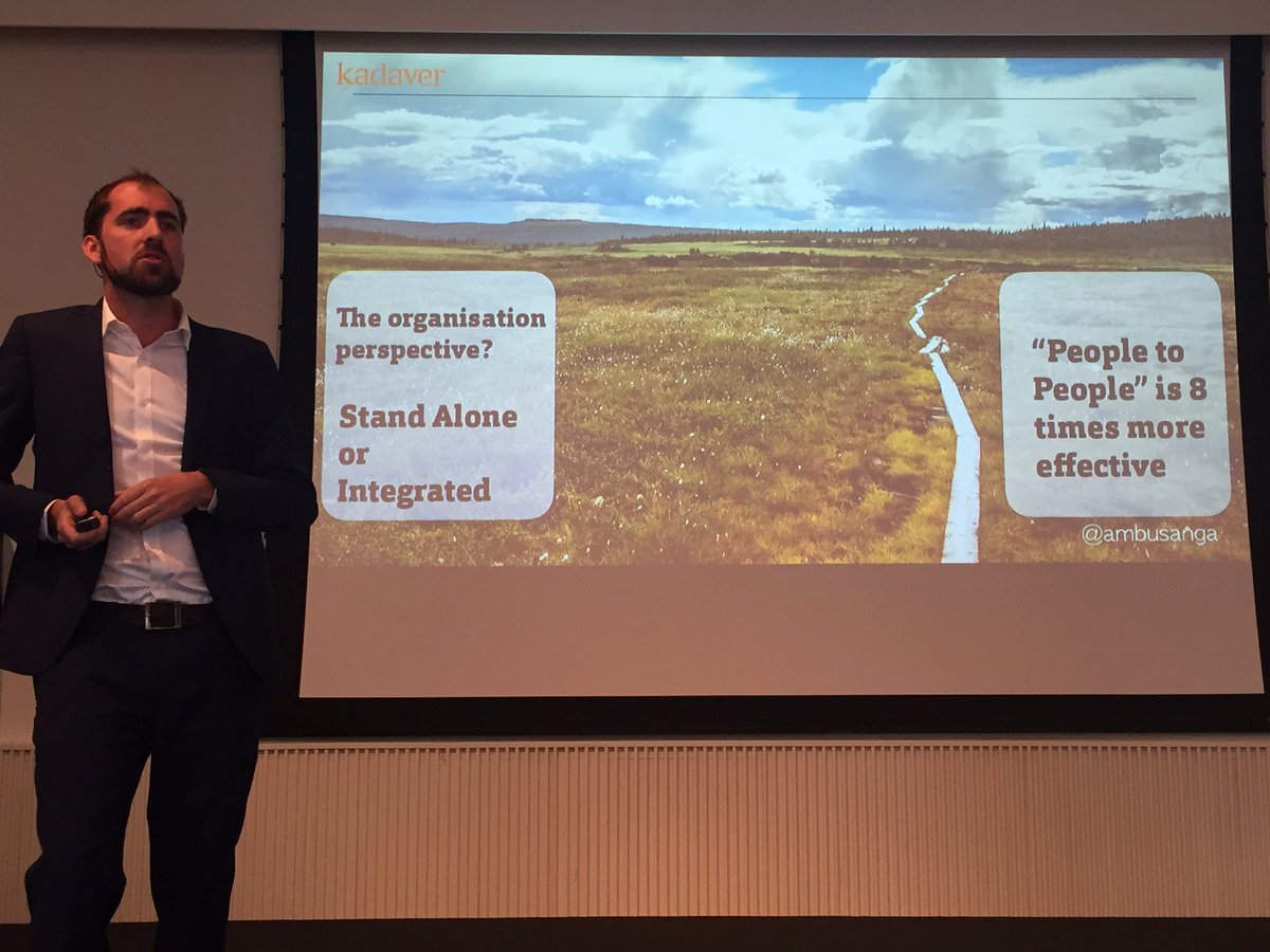HWassini's tweet photo. @Ambusanga "People to people" is 8 times more effective than brand to people #NRDay2016 https://t.co/6TdW7PazEg