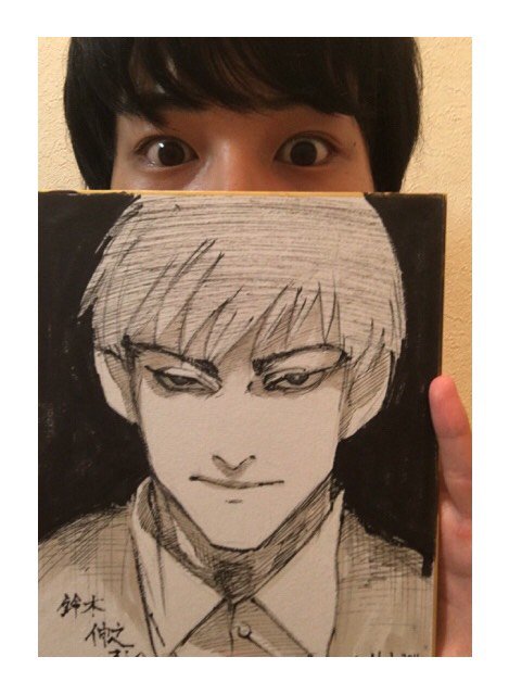 촬영 기간 중 무려 이시다 스이 선생님이 촬영 현장에 출동, 쿠보타 씨를 비롯한 캐스트 각각에게 직접 일러스트를 선물하기도! 영화 『#도쿄구울...