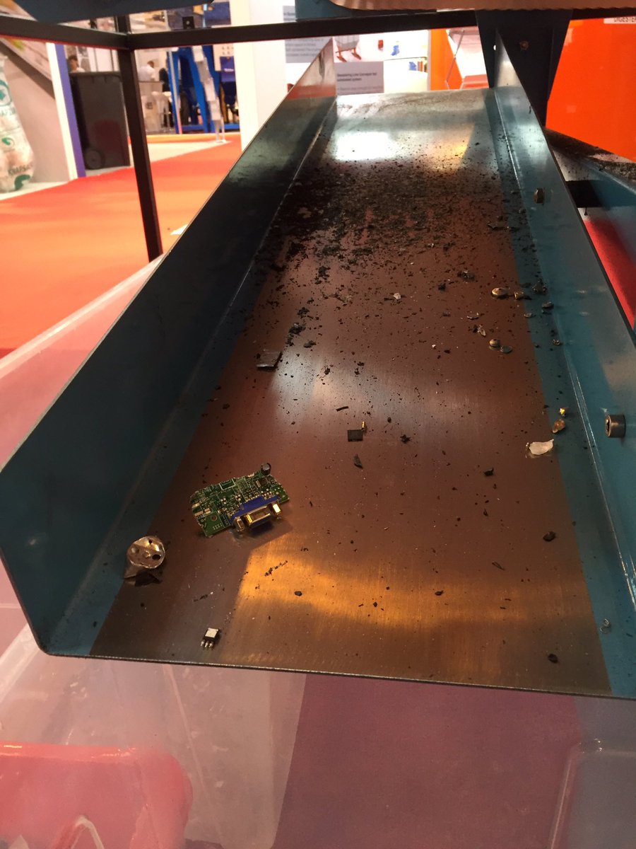 #rwm16 having trouble separating stainless steel or PCB,s come and talk to us on stand 5R81 @BuntingEurope