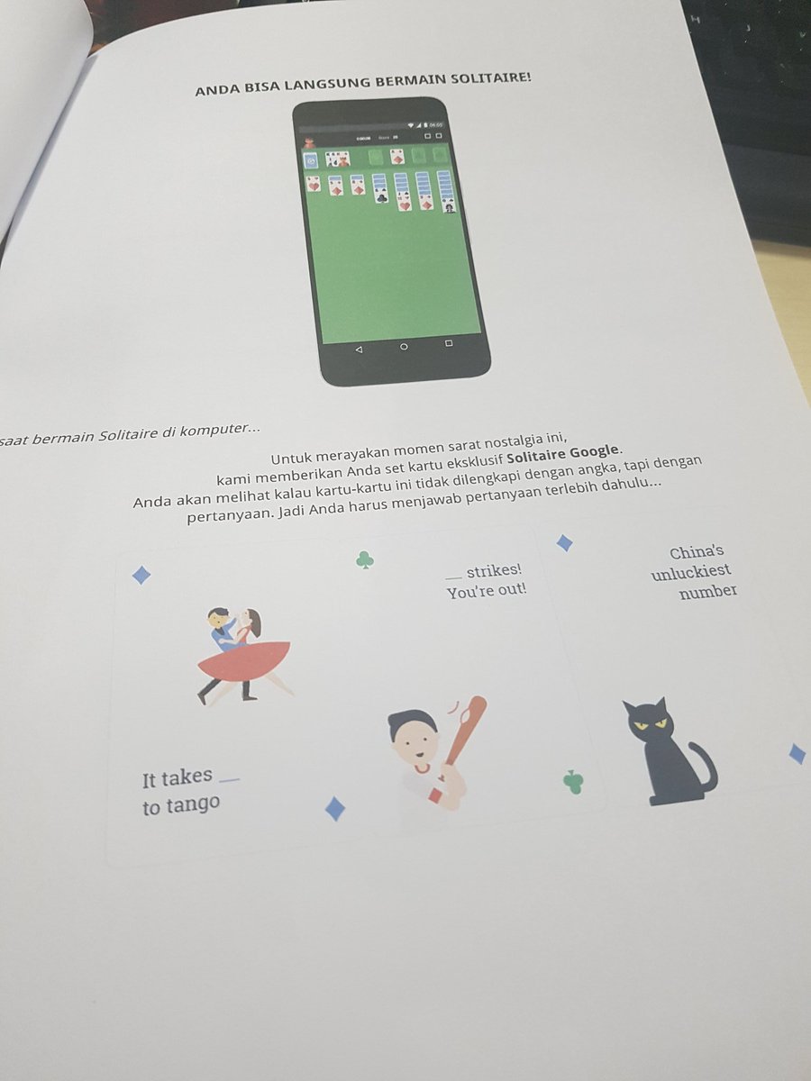 veryluckylady88's tweet photo. Dapet kiriman kartu #GoogleSolitaire dari @Google_IDN unyu banget! 😍 https://t.co/nlutKYlmhV